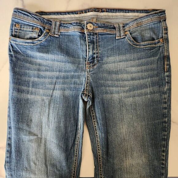 Rue21 13 / 14 are slim boot Dark Blue jeans denim women's - Picture 1 of 7